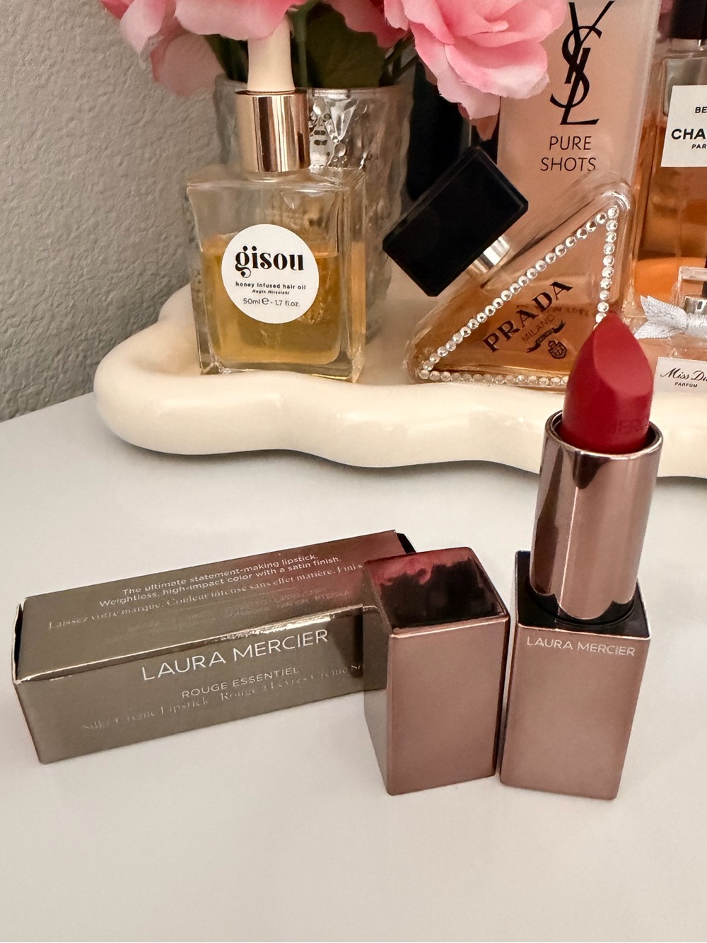 laura mercier Vibrant Red Rouge Ultime Essentiel Hydrating Lipstick
